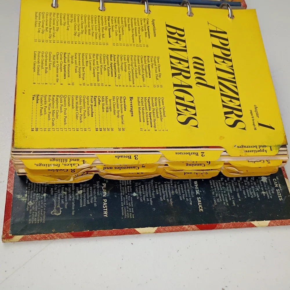 Vtg Better Homes and Gardens New Cook Book Red Gingham Binder Meredith 1960/1962